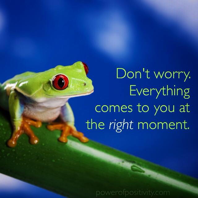right moment
